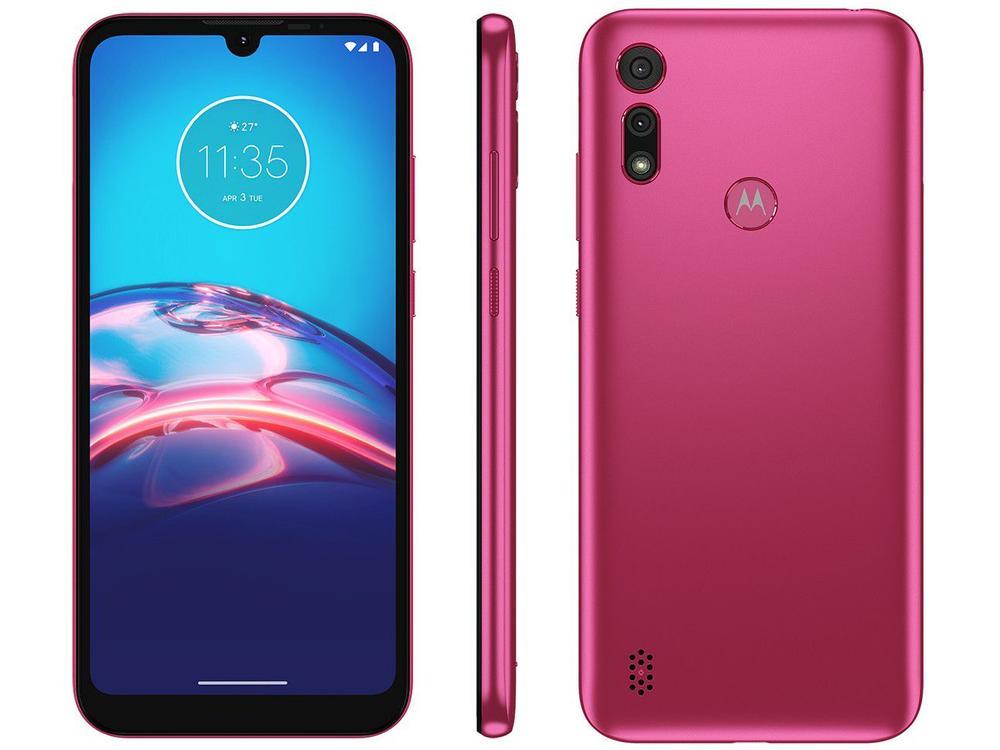 Smartphone Motorola Moto E6S 32GB Pink 4G Octa-Core 2GB RAM 6,1” Câm. Dupla + Selfie 5MP - 1
