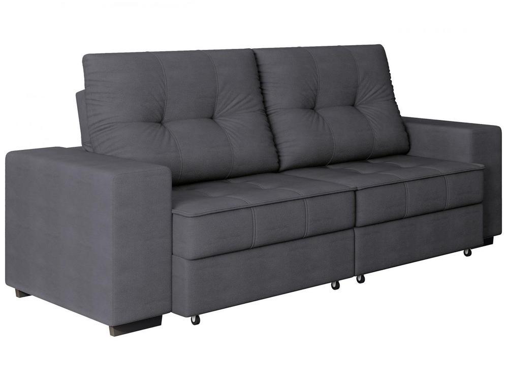 Sofá Retrátil Reclinável 4 Lugares Suede Moviment Artesano Linoforte - 6