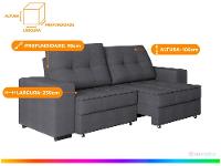 Sofá Retrátil Reclinável 4 Lugares Suede Moviment Artesano Linoforte - 3