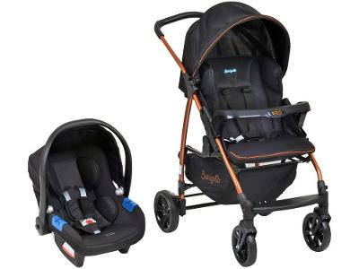 Carrinho de Bebê com Bebê Conforto Burigotto
