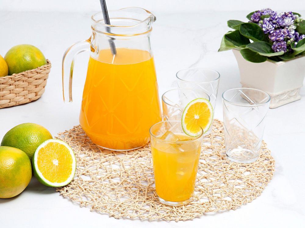 Conjunto de Jarra 1,5L e Copos 280ml de Vidro - 2