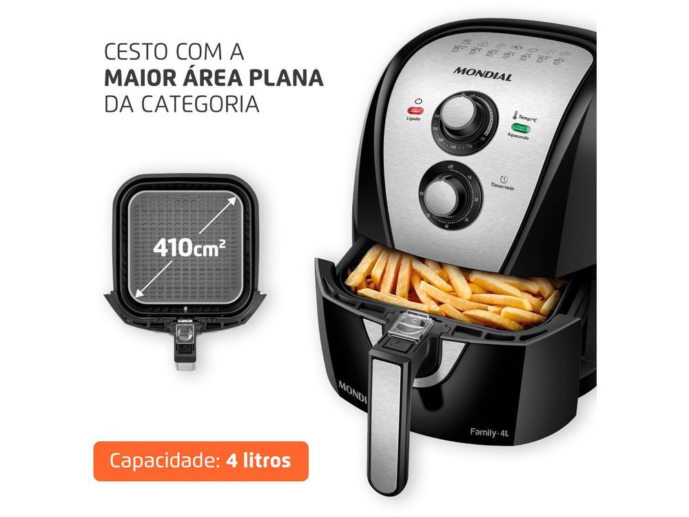 Air Fryer Mondial Family AFN-40-BI Preto 4L com Timer - 11