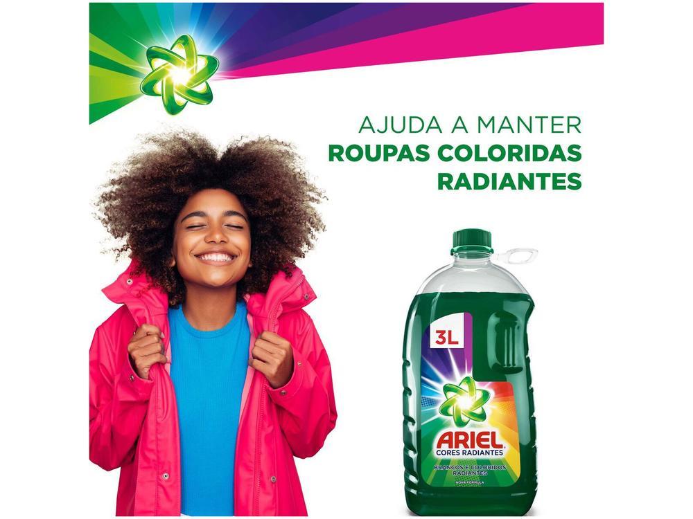 Sabão Líquido Ariel Cores Radiantes 3L - 3