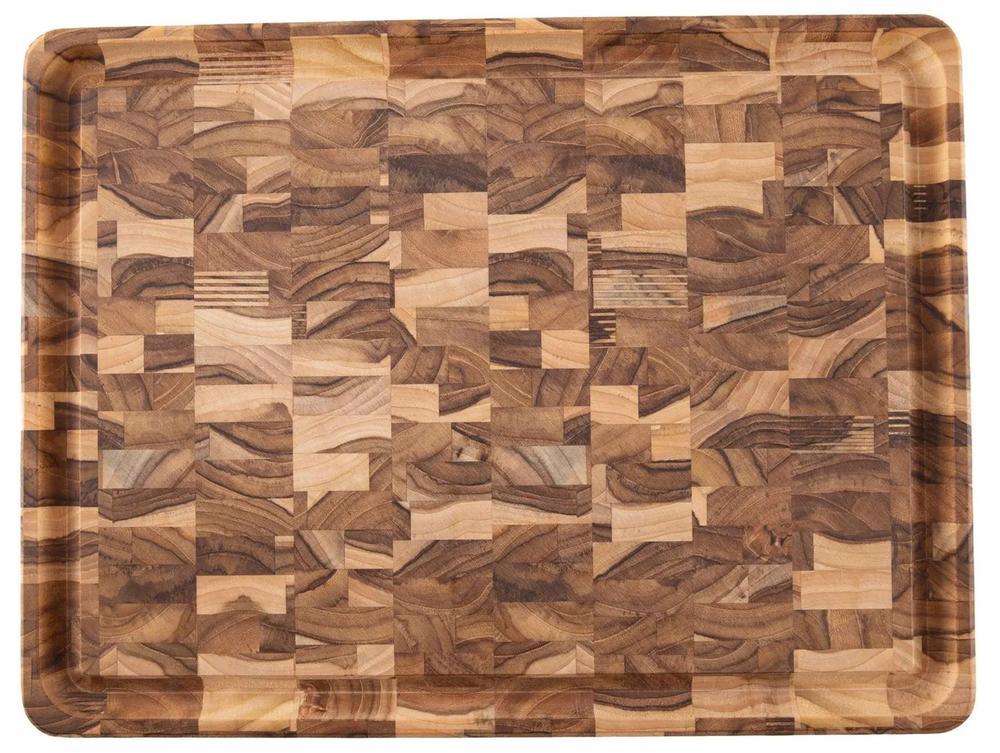 Tábua para Churrasco de Madeira Retangular Tramontina Teca 45x34cm - 5