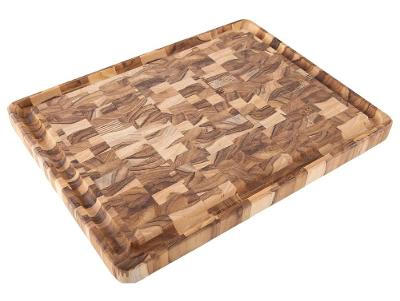 Tábua para Churrasco de Madeira Retangular Tramontina Teca 45x34cm