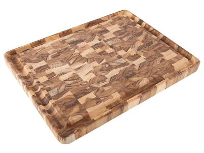 Tábua para Churrasco de Madeira Retangular Tramontina Teca 45x34cm