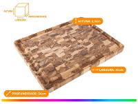Tábua para Churrasco de Madeira Retangular Tramontina Teca 45x34cm - 7