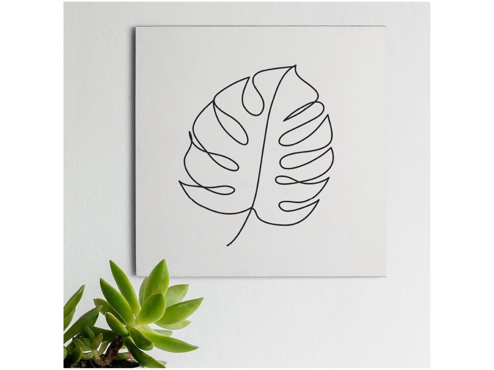 Placa Decorativa MDF Costela Adão BR 20x20cm - 1