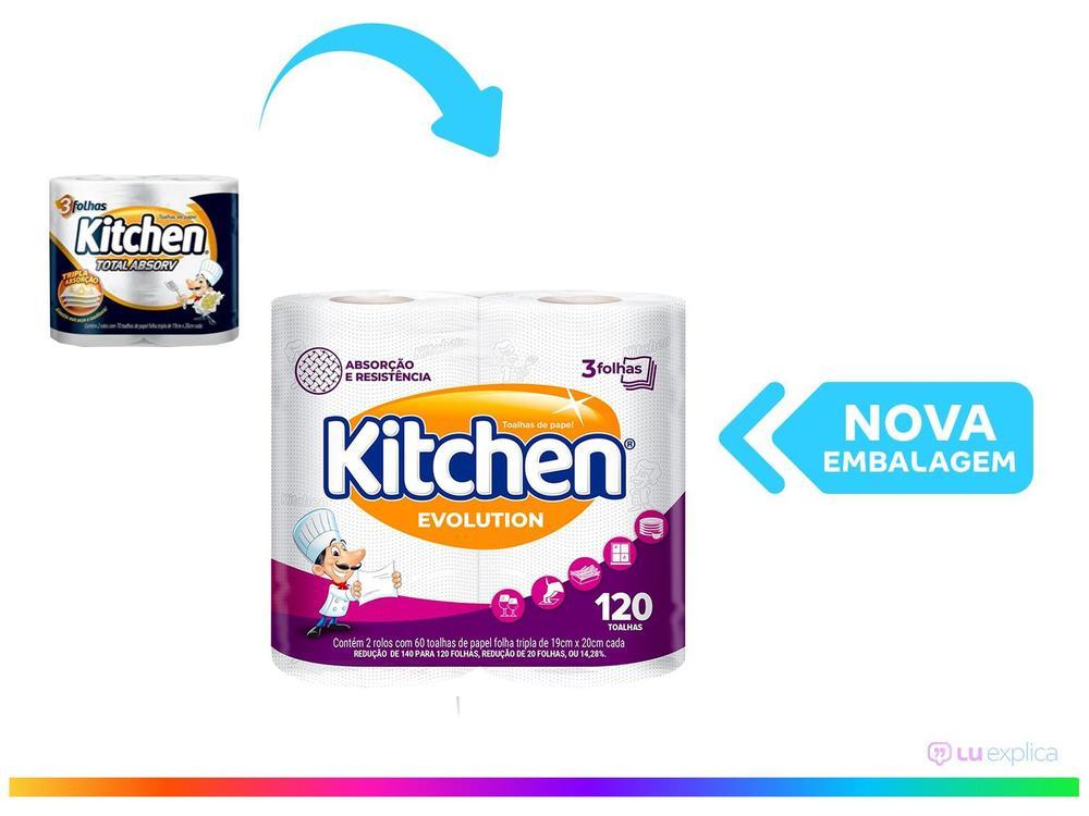 Papel Toalha Folha Tripla Kitchen Evolution 2 Unidades - 2