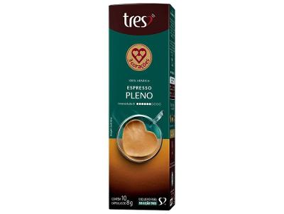 Cápsula de Café Espresso Pleno TRES 3 Corações