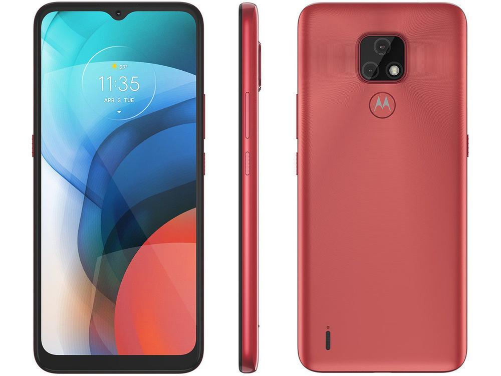 Smartphone Motorola Moto E7 64GB Cobre 4G Octa-Core 2GB RAM 6,5” Câm. Dupla + Selfie 5MP - 1