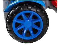 Quadriciclo Infantil a Pedal Vermelho e Azul - 17