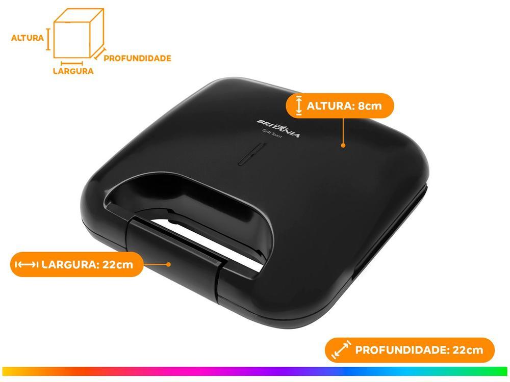 Grill/Sanduicheira Britânia Toast BGR01P - 8