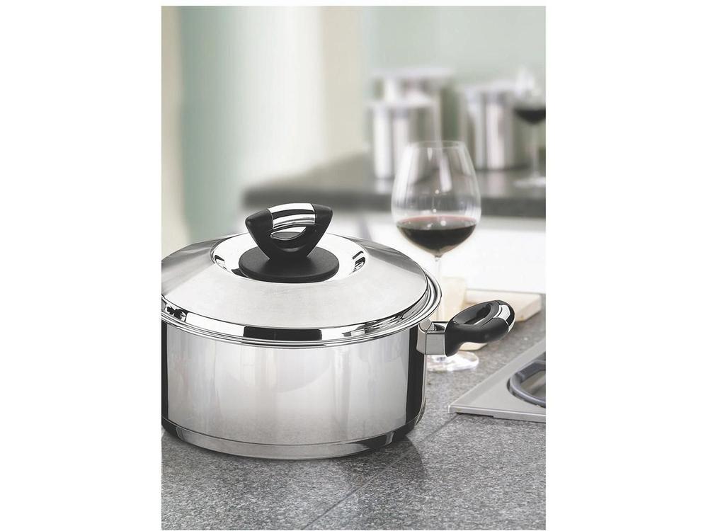 Caçarola Tramontina Inox Fundo Triplo Solar Baquelite 16cm - 3