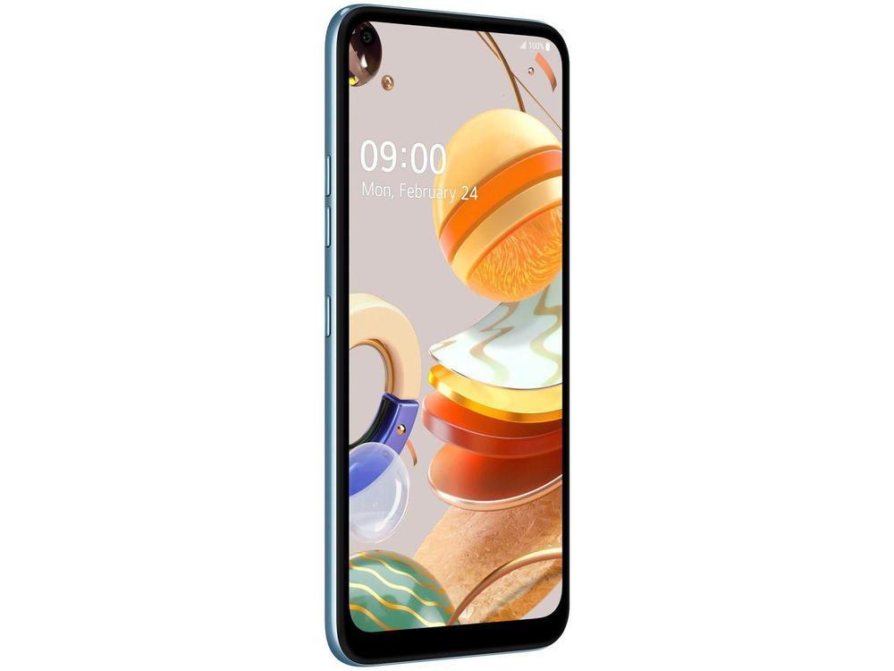 Smartphone LG K61 128GB Branco 4G Octa-Core - 4GB RAM 6,53” Câm. Quádrupla + Selfie 16MP - 6