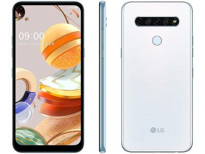 Smartphone LG K61 128GB Branco 4G Octa-Core - 4GB RAM 6,53” Câm. Quádrupla + Selfie 16M