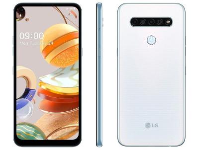 Smartphone LG K61 128GB Branco 4G Octa-Core - 4GB RAM 6,53” Câm. Quádrupla + Selfie 16M