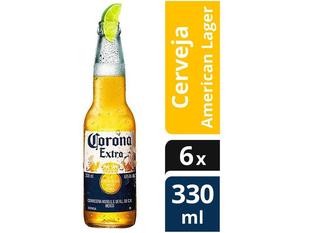 Cerveja Corona Extra Lager 6 Unidades - 330ml - 2
