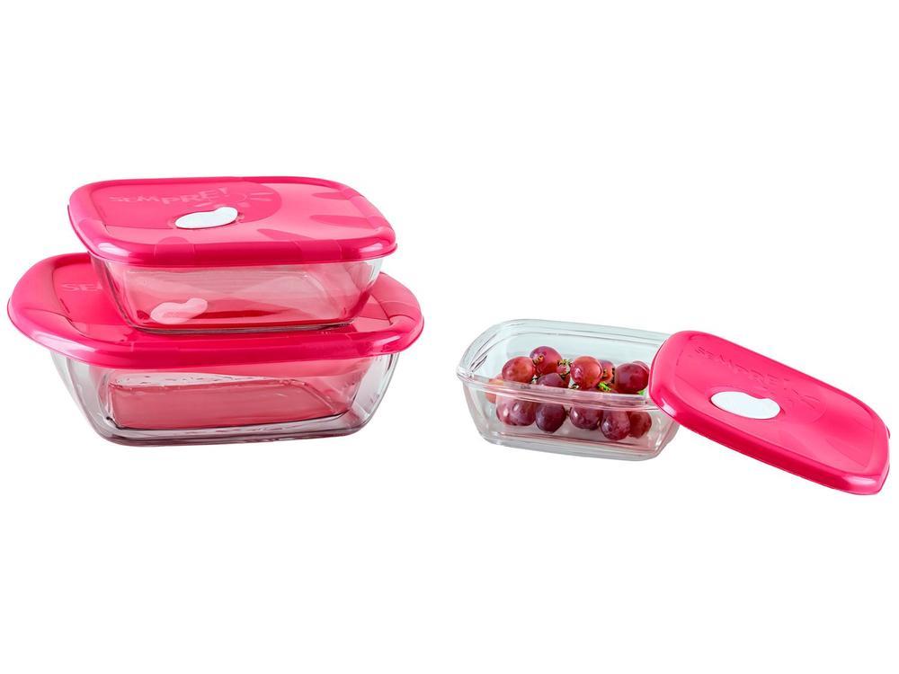 Conjunto de Assadeiras de Vidro Sempre - 1