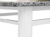 Mesa de Jantar 6 Cadeiras Retangular Aço Tampo Granito Poeme Ciplafe - 7