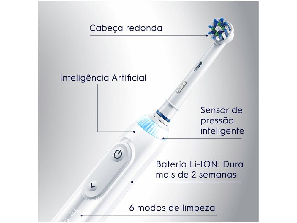 Escova de Dente Elétrica Recarregável Oral-B Genius X com Estojo de Viagem com Refil - 4