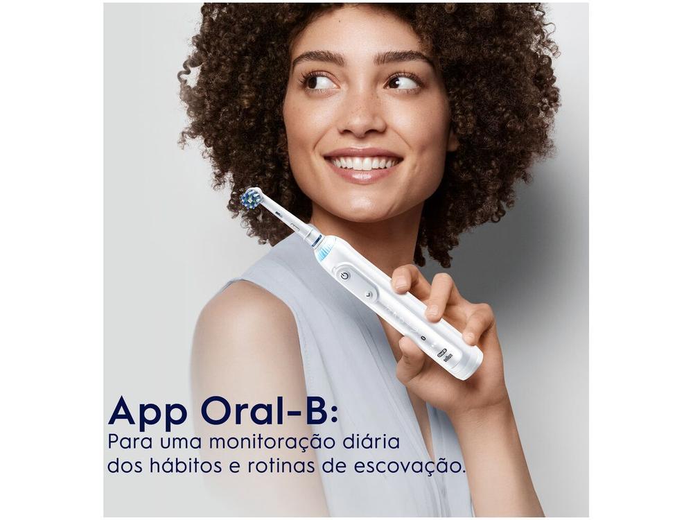 Escova de Dente Elétrica Recarregável Oral-B Genius X com Estojo de Viagem com Refil - 5