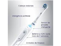 Escova de Dente Elétrica Recarregável Oral-B Genius X com Estojo de Viagem com Refil