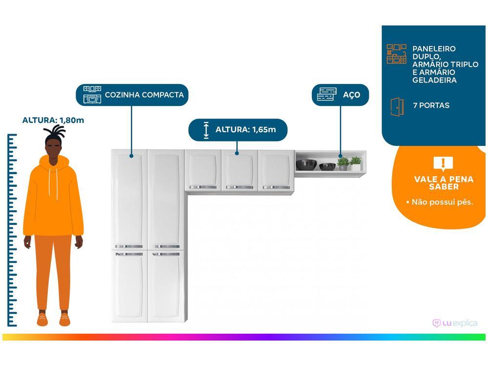 Cozinha Compacta Itatiaia Rose - 2