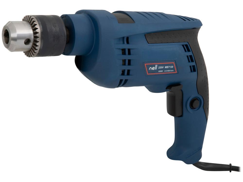 Furadeira de Impacto Nell 650W Velocidade Variável e Reversível 1/2” com Maleta 27 Peças MB7130 - 4