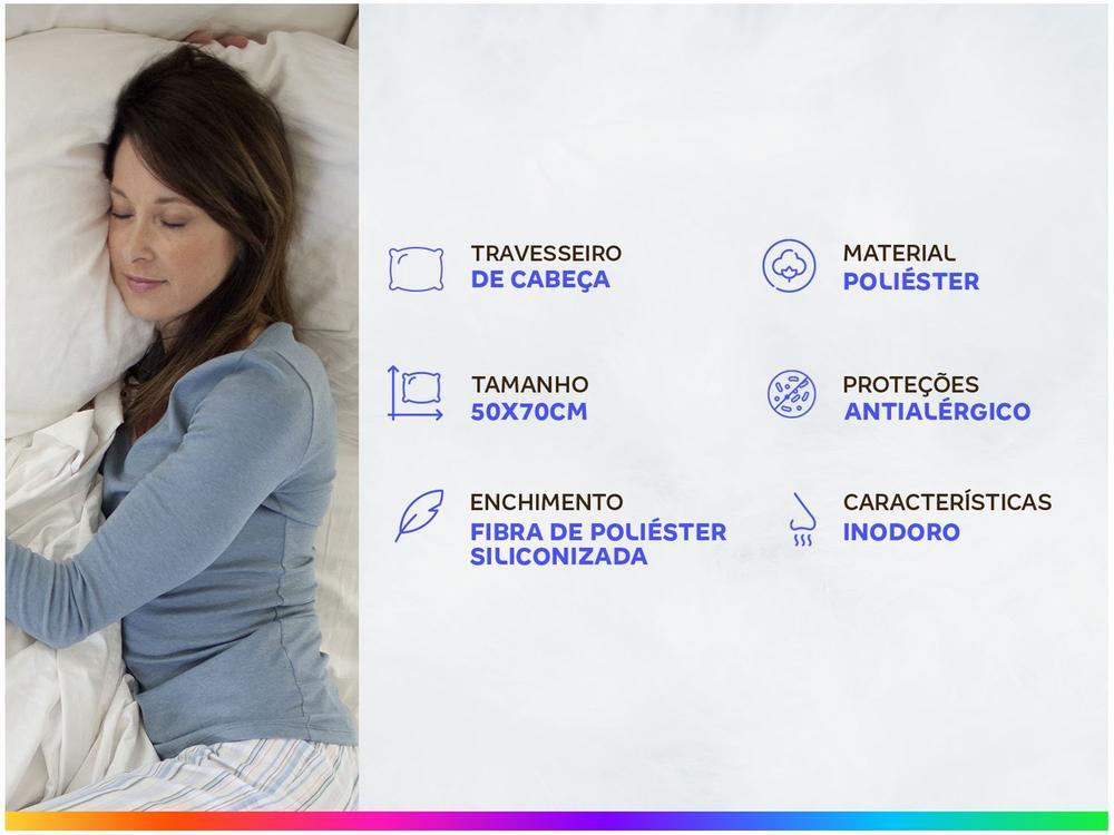 Travesseiro Ortobom de Cabeça Poliéster Nápoles - 8