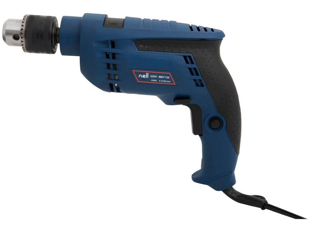 Furadeira de Impacto Nell 650W Velocidade Variável e Reversível 1/2” com Maleta 27 Peças MB7130 - 3