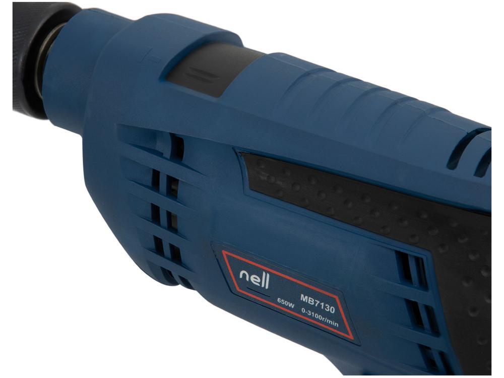 Furadeira de Impacto Nell 650W Velocidade Variável e Reversível 1/2” com Maleta 27 Peças MB7130 - 7