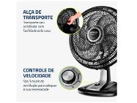 Ventilador de Mesa Mondial VTX-40-8P Turbo 40cm 3 Velocidades - 6