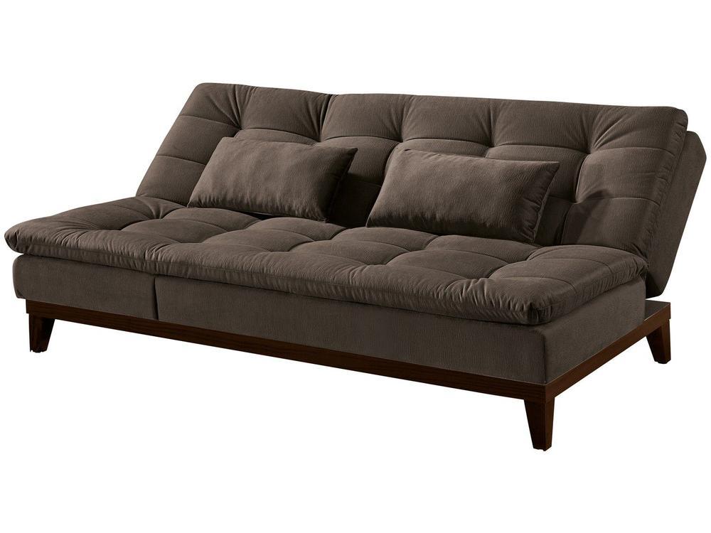 Sofá-cama Casal 3 Lugares Reclinável Suede Linoforte Jade BPM A2 - 7