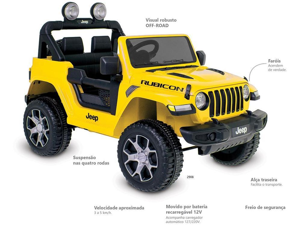 Carro Elétrico Infantil Jeep Wrang 12V - 6