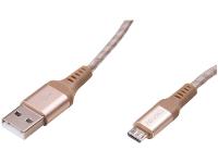 Cabo Micro USB Universal 1,5m Ultraresistente Geonav MIC15G - 2