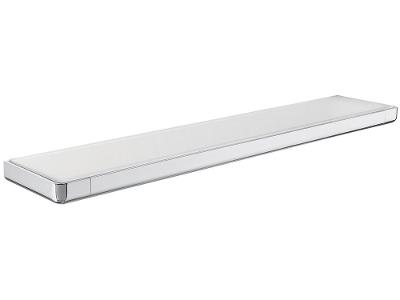 Prateleira para Banheiro Metal Cromado e Vidro