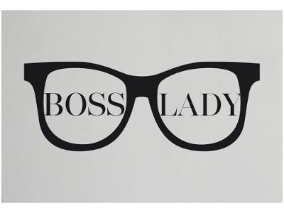 Placa Decorativa MDF Boss Lady 20x29cm