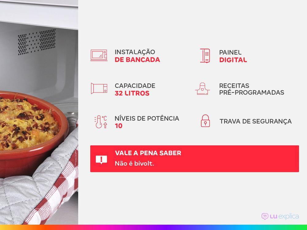 Micro-ondas Brastemp 32L Espelhado - 2