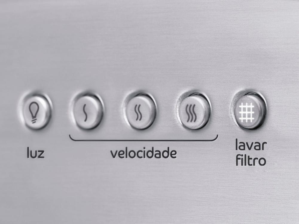 Coifa de Parede Consul 90cm Inox 5 e 6 Bocas - 3