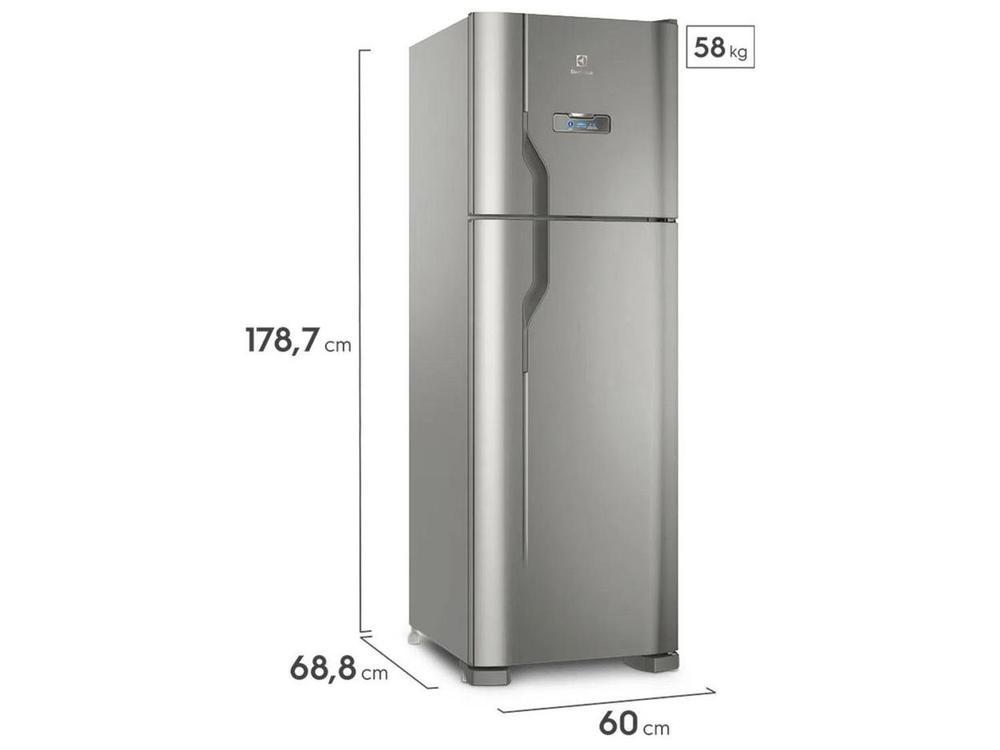 Geladeira/Refrigerador Electrolux Frost Free Inox Duplex Prata 371L DFX41 - 10