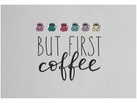 Placa Decorativa MDF Coffee 20x29cm  - 1