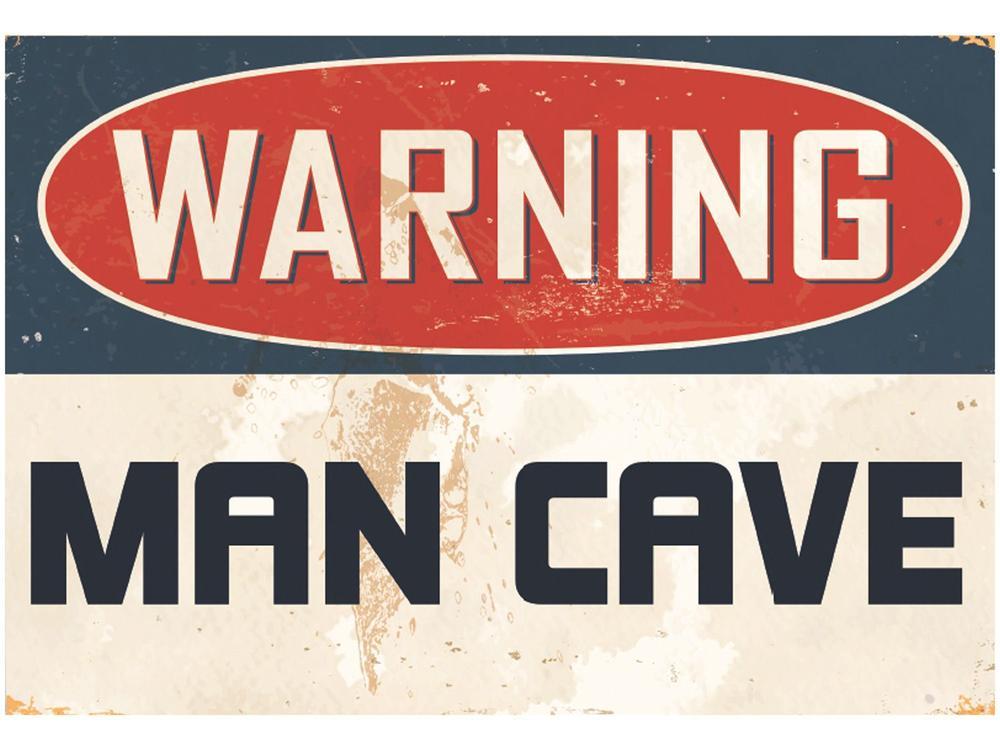 Placa Decorativa MDF Open Bar Warning 20x29cm - 1