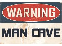 Placa Decorativa MDF Open Bar Warning 20x29cm - 1