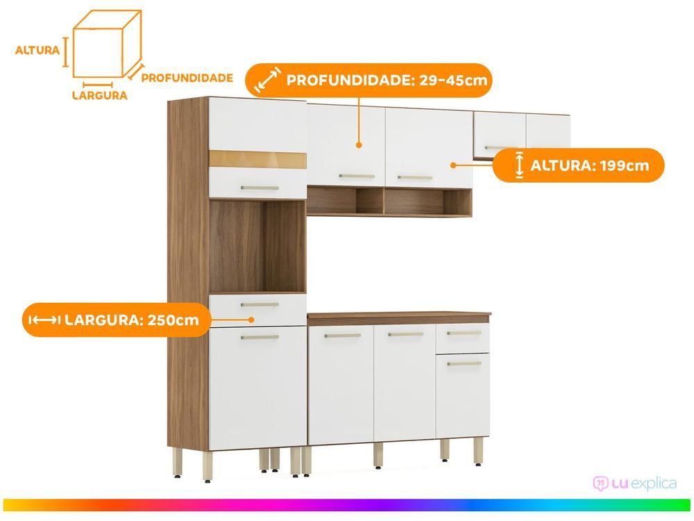 Cozinha Completa Demóbile Dama com Balcão - 3