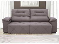 Sofá Retrátil Reclinável 4 Lugares Suede Moviment Grazzia Linoforte