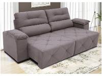 Sofá Retrátil Reclinável 4 Lugares Suede Moviment Grazzia Linoforte - 6