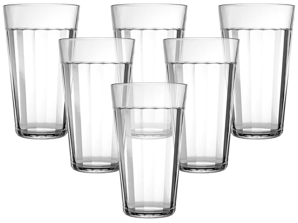 Jogo de Copos de Vidro 450ml 6 Peças Nadir Americano Long Drink - 1