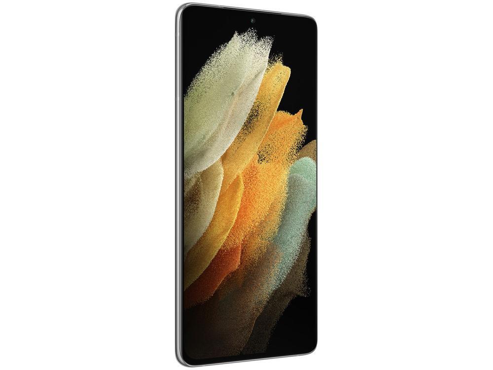 Smartphone Samsung Galaxy S21 Ultra 256GB Prata 5G - 12GB RAM Tela 6,8” Câm. Quádrupla + Selfie 40MP - 7