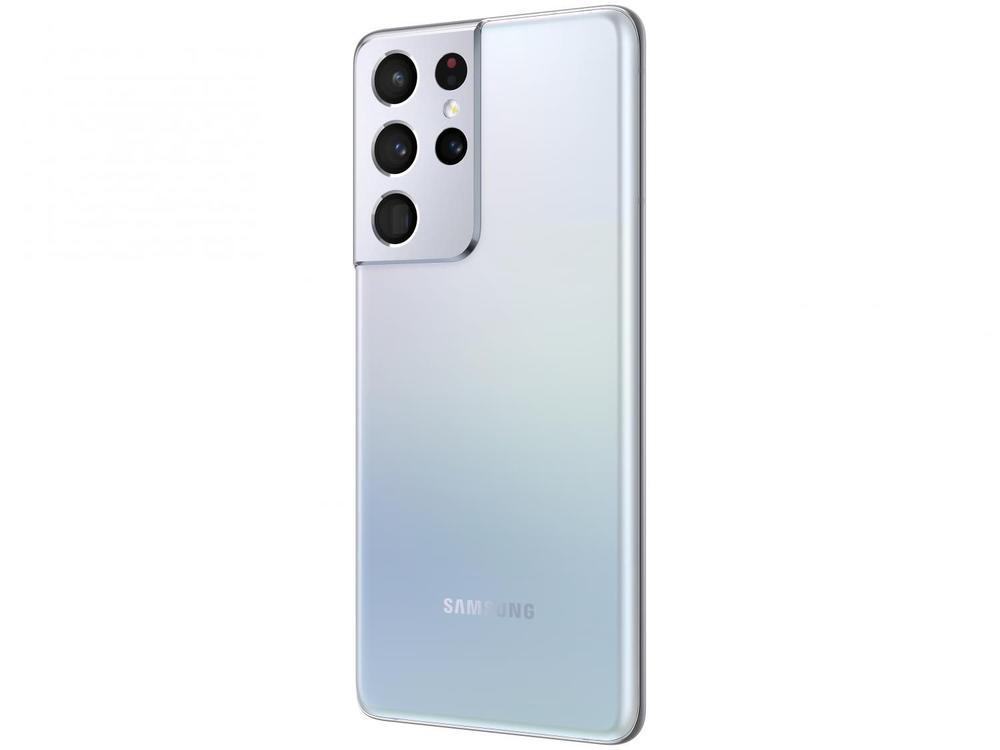 Smartphone Samsung Galaxy S21 Ultra 256GB Prata 5G - 12GB RAM Tela 6,8” Câm. Quádrupla + Selfie 40MP - 9